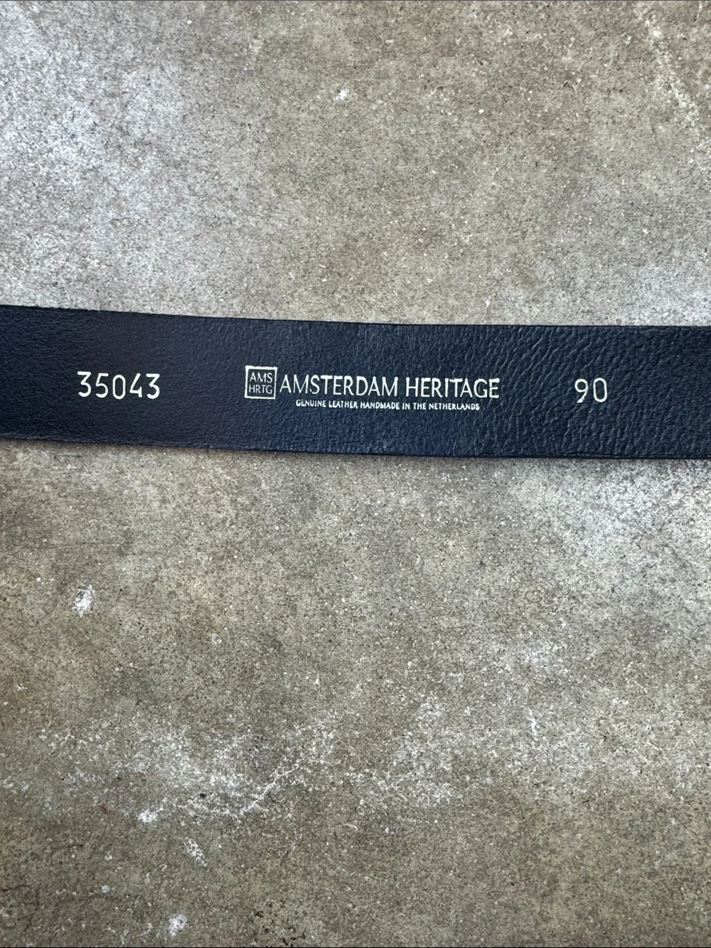 Women's Amsterdam Heritage “Vicky” Black Leather Belt Size: 90 (medium or 90cm)